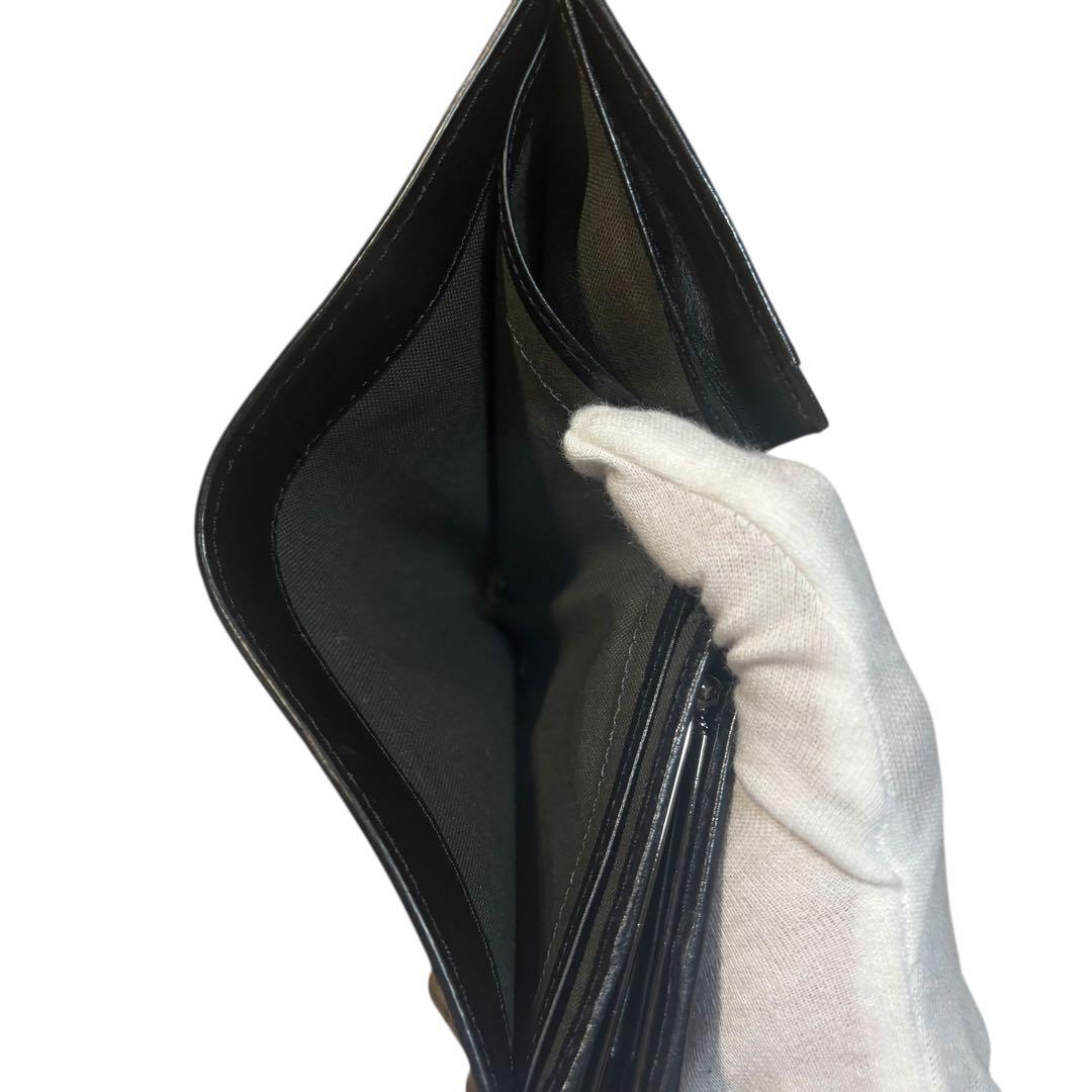 ヴィヴィアンウエストウッド がま口 財布 カット＆スラッシュ 黒 Y2K レザー