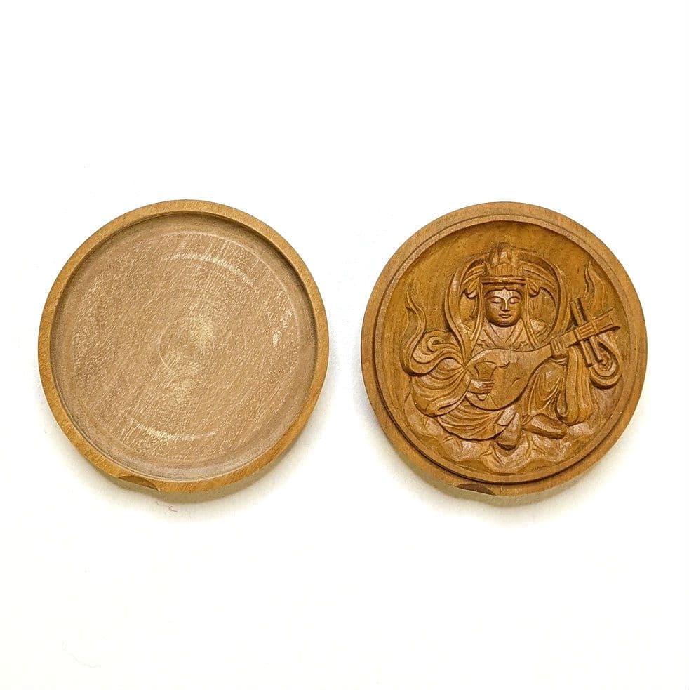 【フォロー割・新品】 香合仏　弁財天　白檀　仏龕　懐中仏　弁天　弁才天