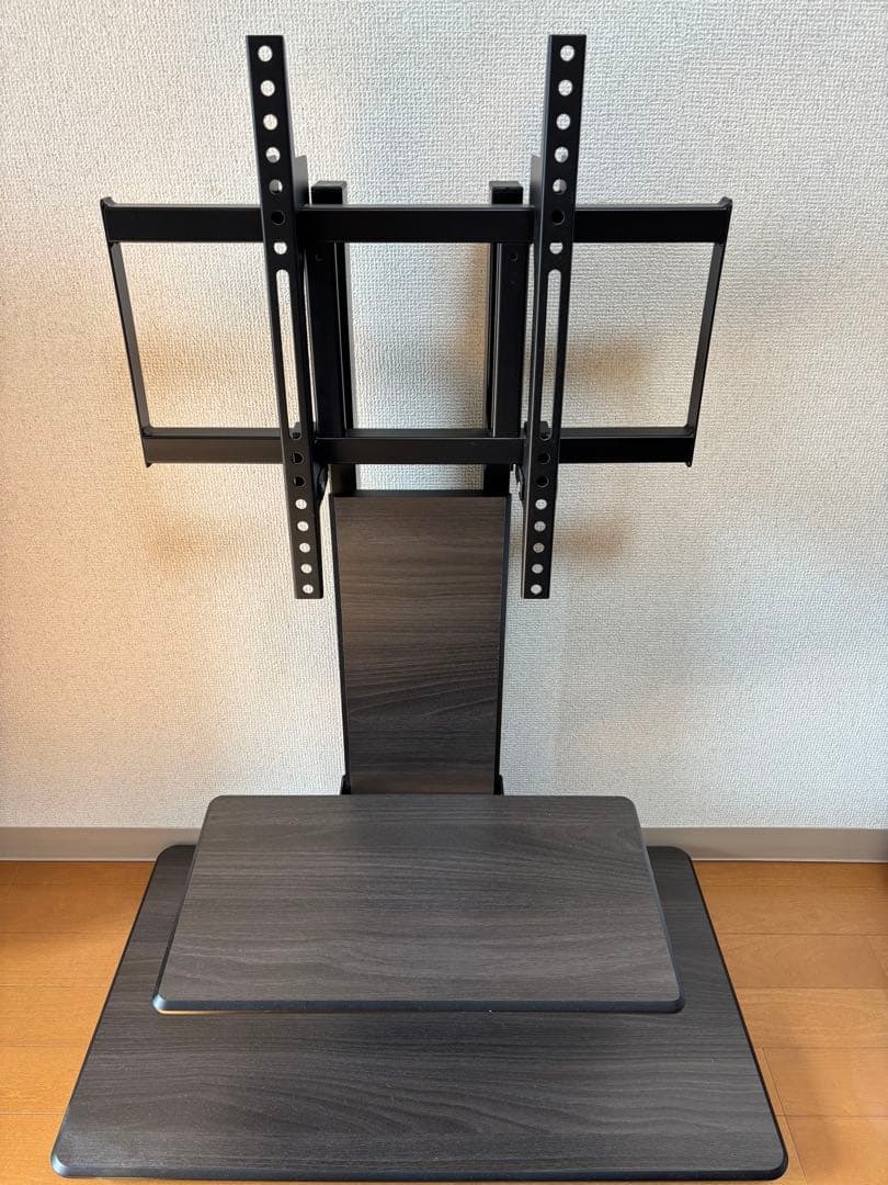 木目調　壁寄せテレビスタンド　KF-950 55型まで　キャスター付き