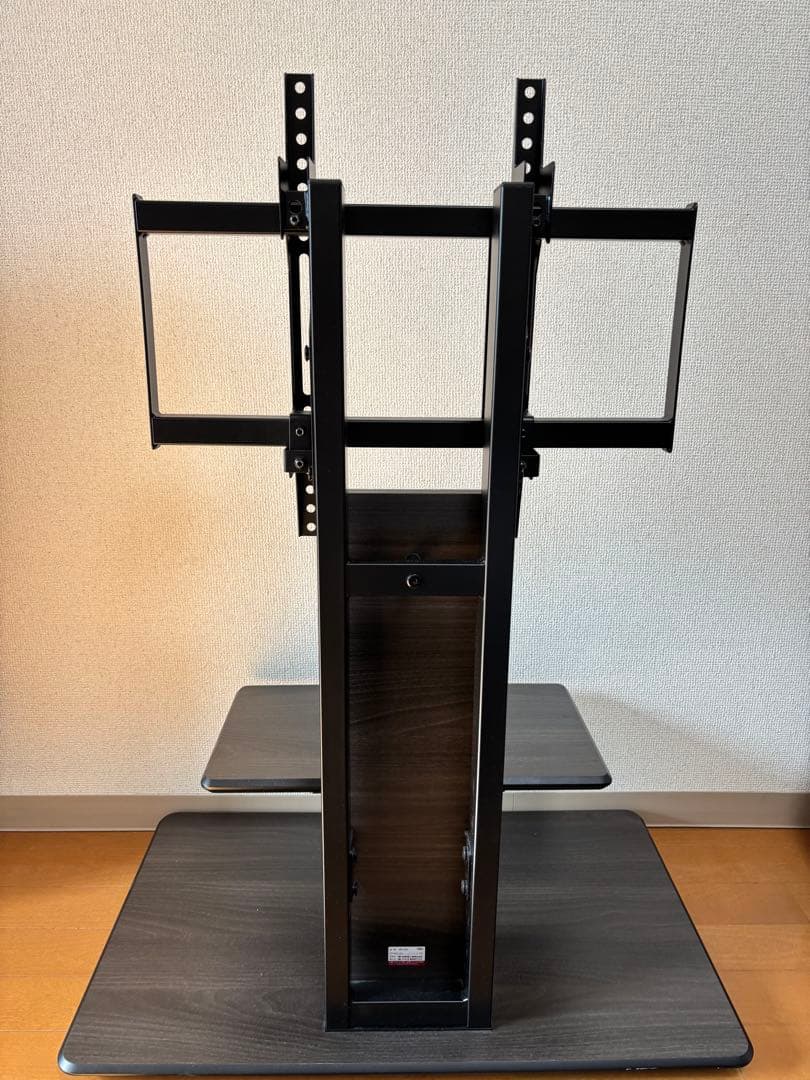 木目調　壁寄せテレビスタンド　KF-950 55型まで　キャスター付き