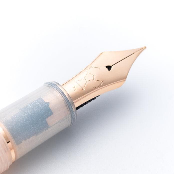 【新品】万年筆　八文字屋オリジナル　初雪　細字F