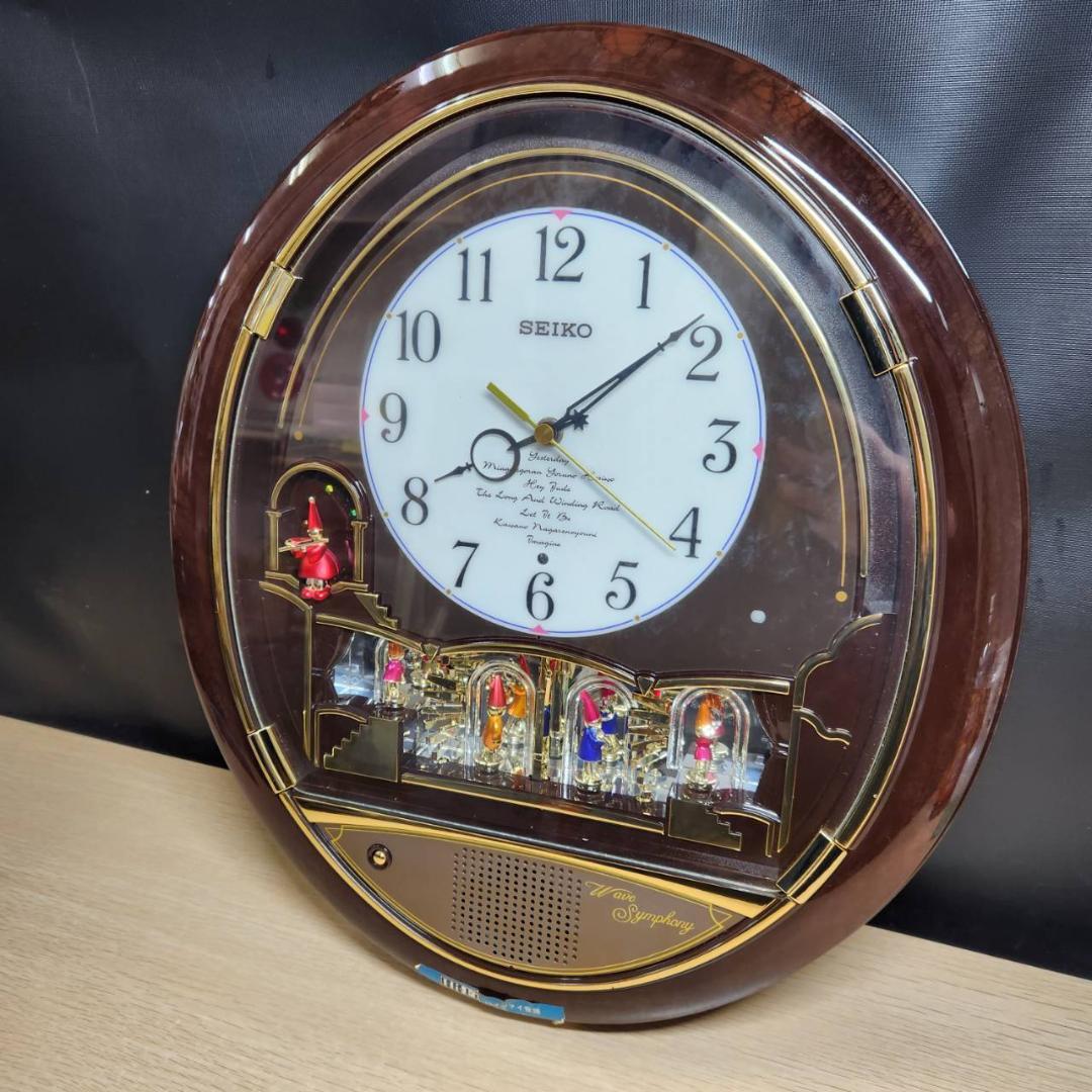 ★SEIKO　からくり時計　電波時計　ウェーブシンフォニー　RE551B