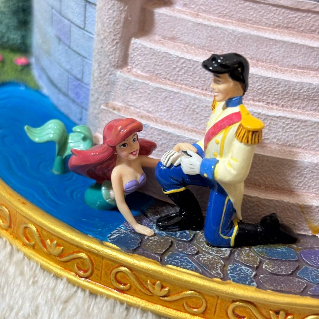 【ほぼ新品】ディズニー スノードーム オルゴール 美女と野獣 プリンセス
