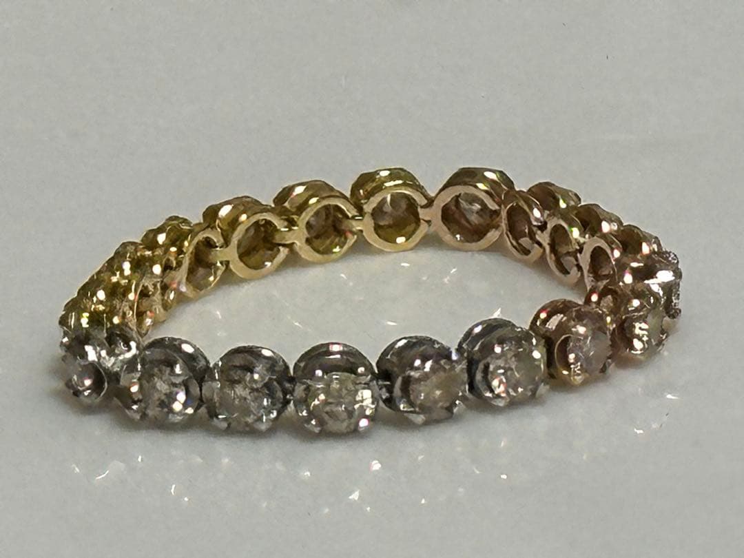 フルエタニティリング0.70ct ダイヤ K18 PTスリーカラー リング