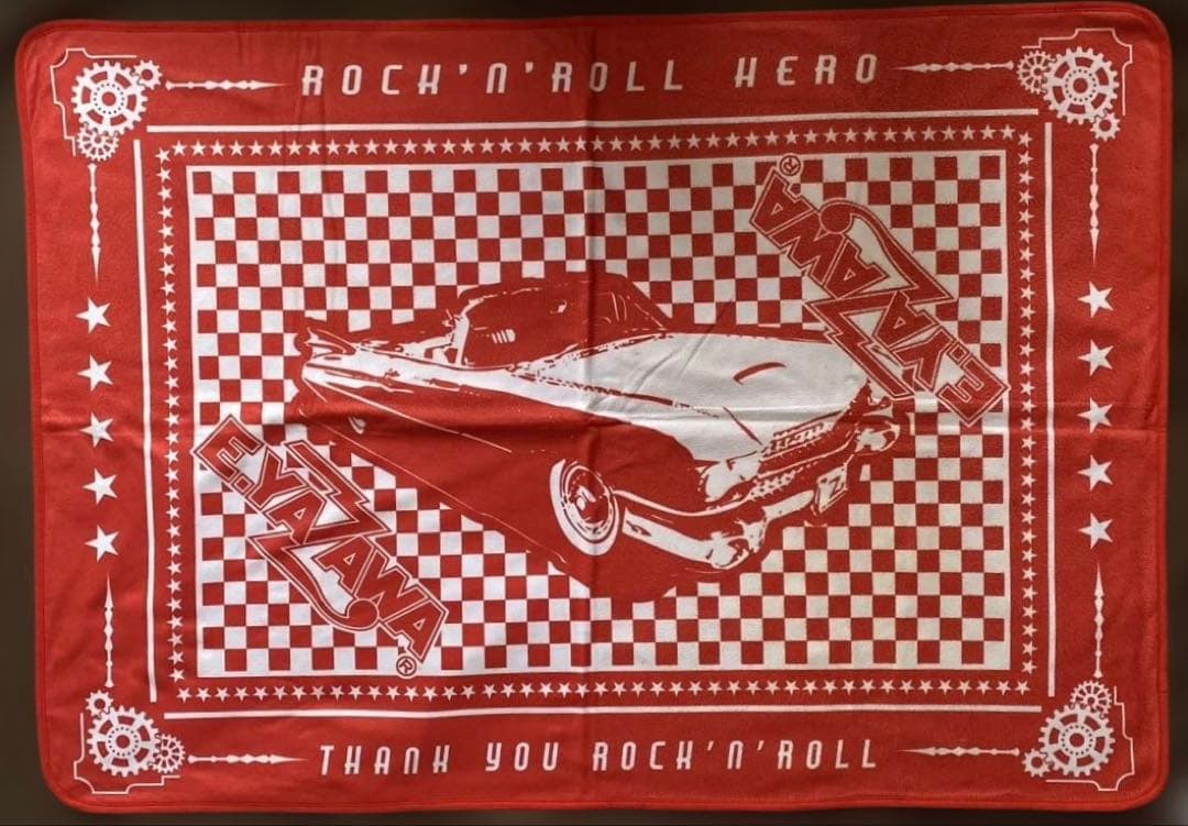 矢沢永吉　ROCK'N'ROLL ブランケット(ロゴ)CAR