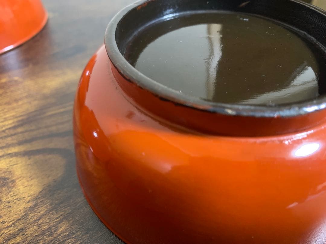 金彩蒔絵　木製漆塗吸物椀　10客　大きめ　時代物