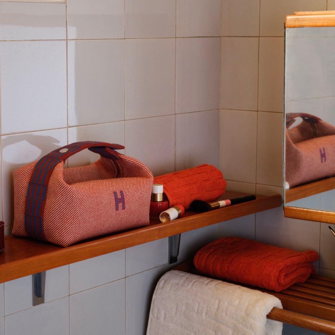 新品・未使用❤️HERMES ゲストタオル《ステアーズ》 オレンジ