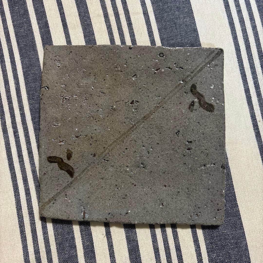 中川自然坊　絵唐津四方皿