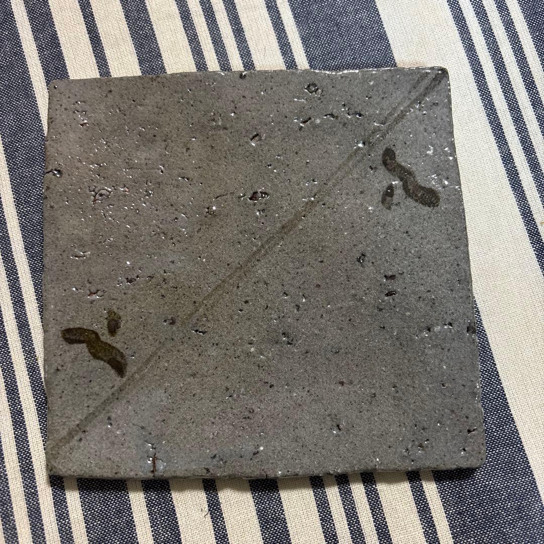 中川自然坊　絵唐津四方皿