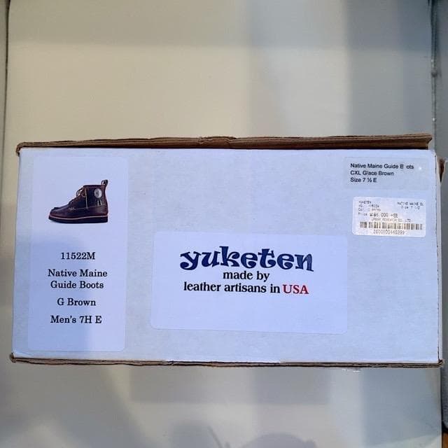 靴 YUKETEN Native Maine Guide Boots G Brown