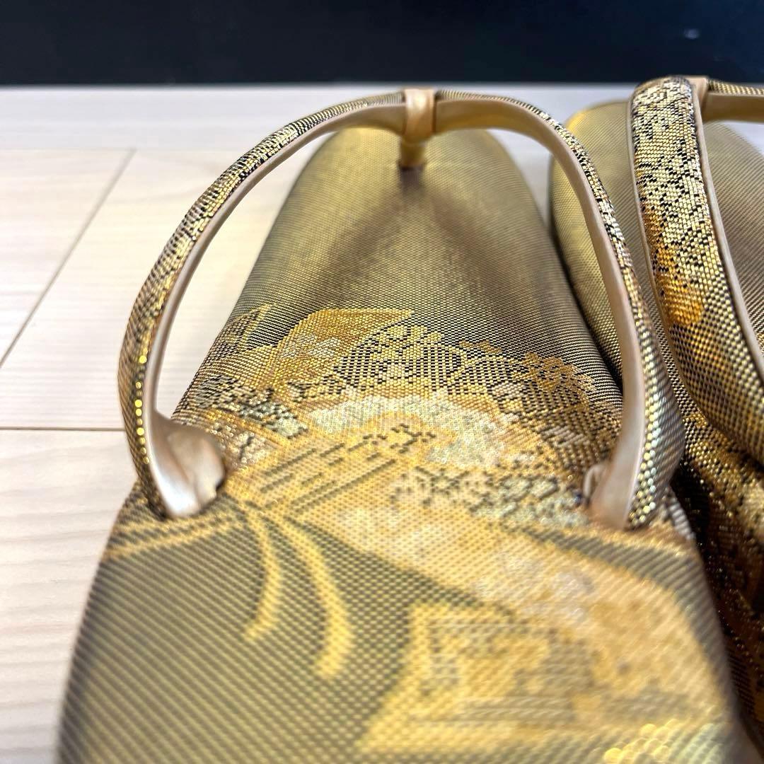 金鷲印　佐賀錦　草履バッグセット　M2404142