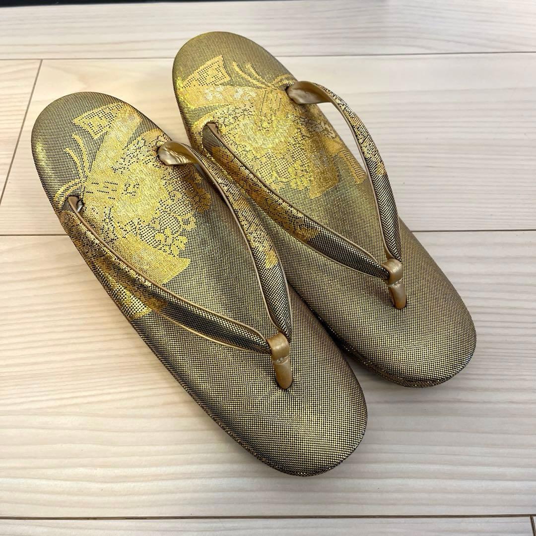 金鷲印　佐賀錦　草履バッグセット　M2404142