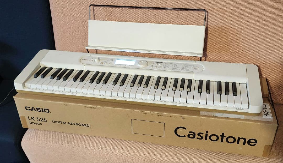 カシオ デジタルキーボード カシオトーン DDV05 LK-526 美品 23年