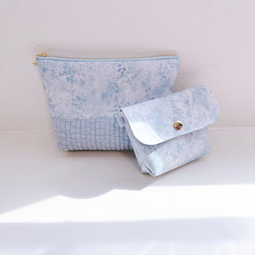 【K☆様お取置き専用ページ】リバティ　ファスナーポーチ＆サニタリーポーチセット