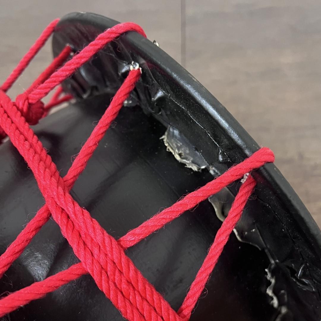 【新品】【蔵出し】締め太鼓 牛革 和太鼓 バチ付 台付 平太鼓 入門用