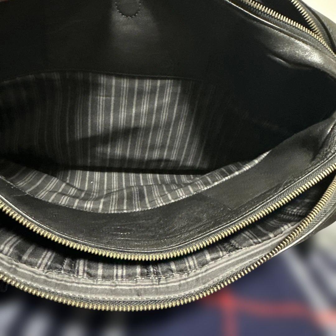 美品　TUMI フラップ付き　レザーブリーフケース　ビジネスバッグ　トゥミ