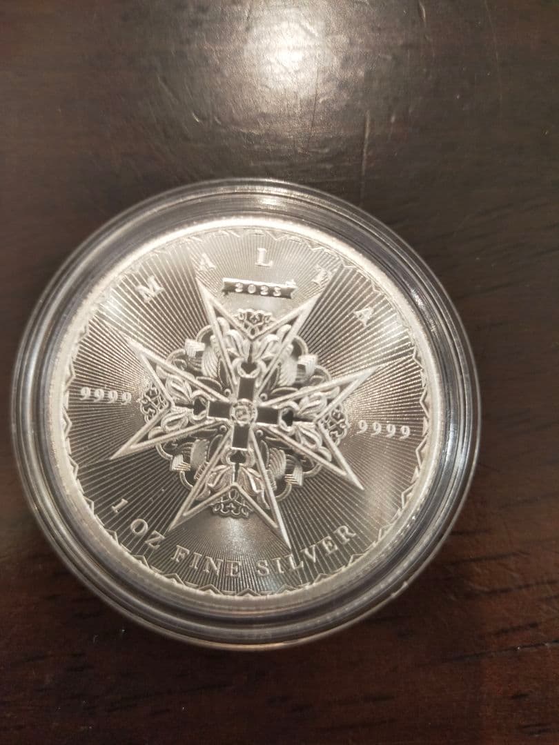 2023年 マルタの十字　純銀1オンス　銀貨