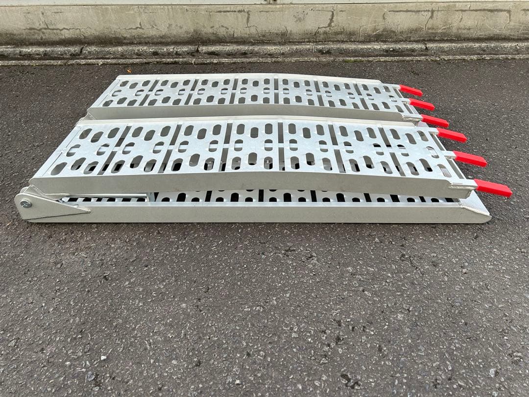 アルミラダーレール二つ折りタイプ(2本セット) アルミブリッジ　アルミスロープ