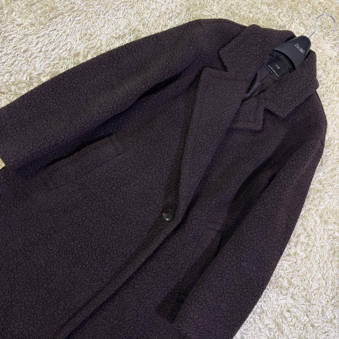 23区　定価6.7万 ウール混 ボアジャージー ドロップショルダー　コート