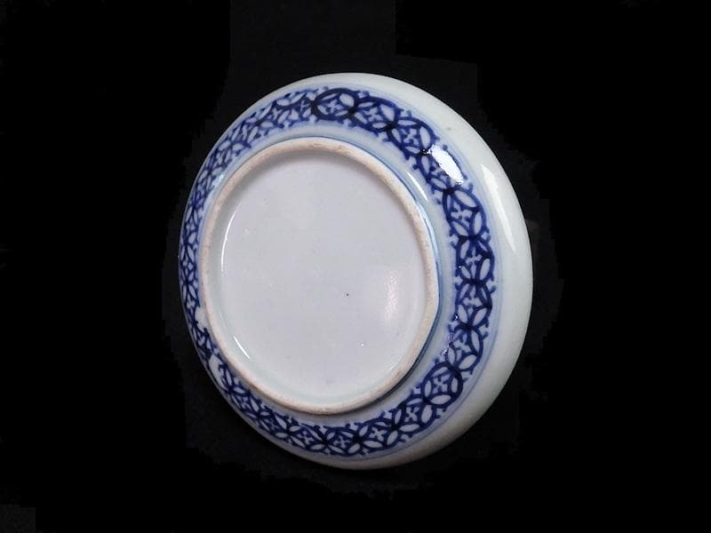 古伊万里　金襴手　鶴亀に松竹梅の図　油壷　D652-CHe