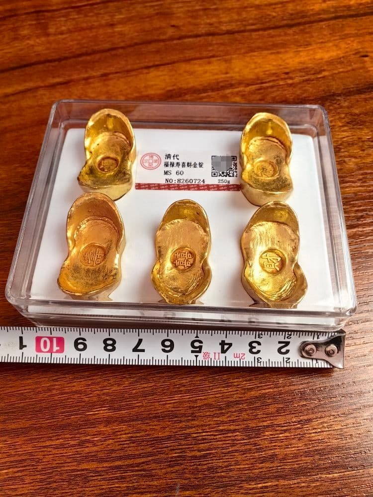 福禄寿喜財 金錠 5枚セット 収蔵品 コレクション 硬貨 海外金貨