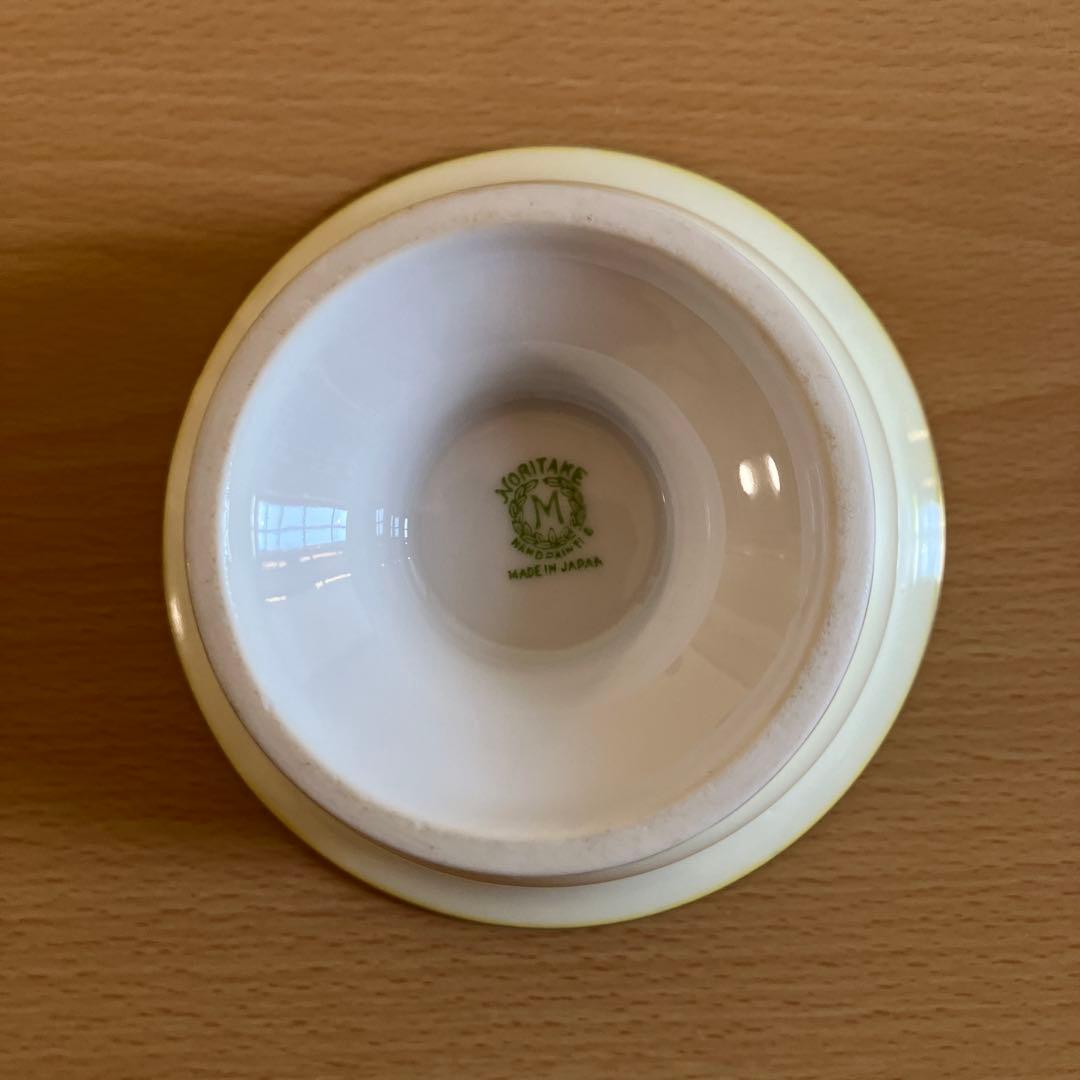 4. オールドノリタケNoritake-M印　ボウル、ソーサー、スプーンのトリオ