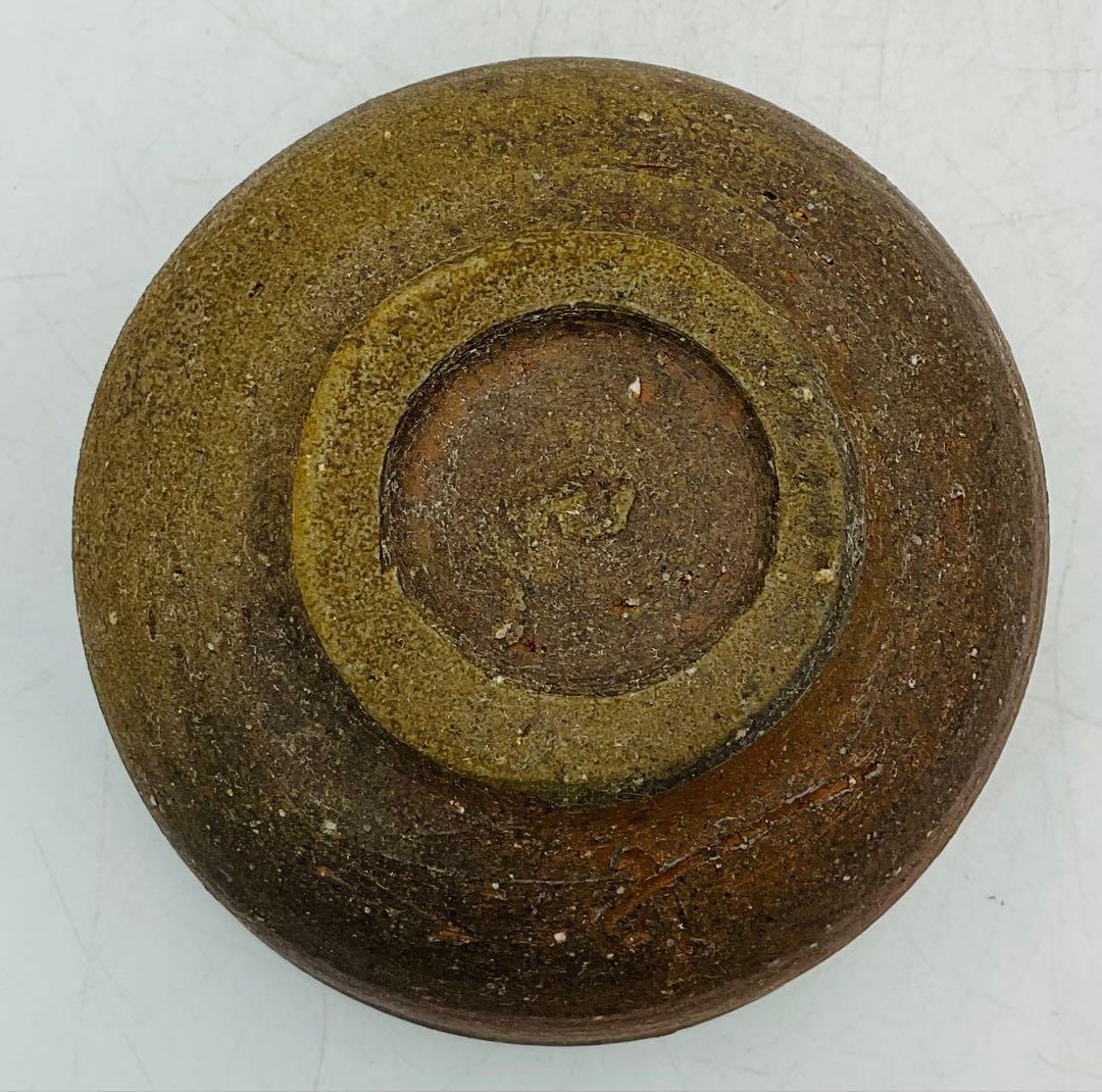 【87】◉岡山県重要無形文化財・藤原建先生　備前焼茶碗　茶道具　共箱◉