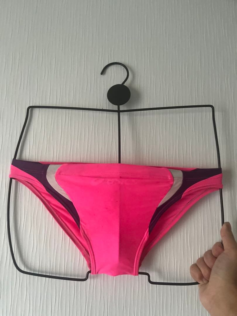 asics アシックスピンク 競泳用水着 競パン SS