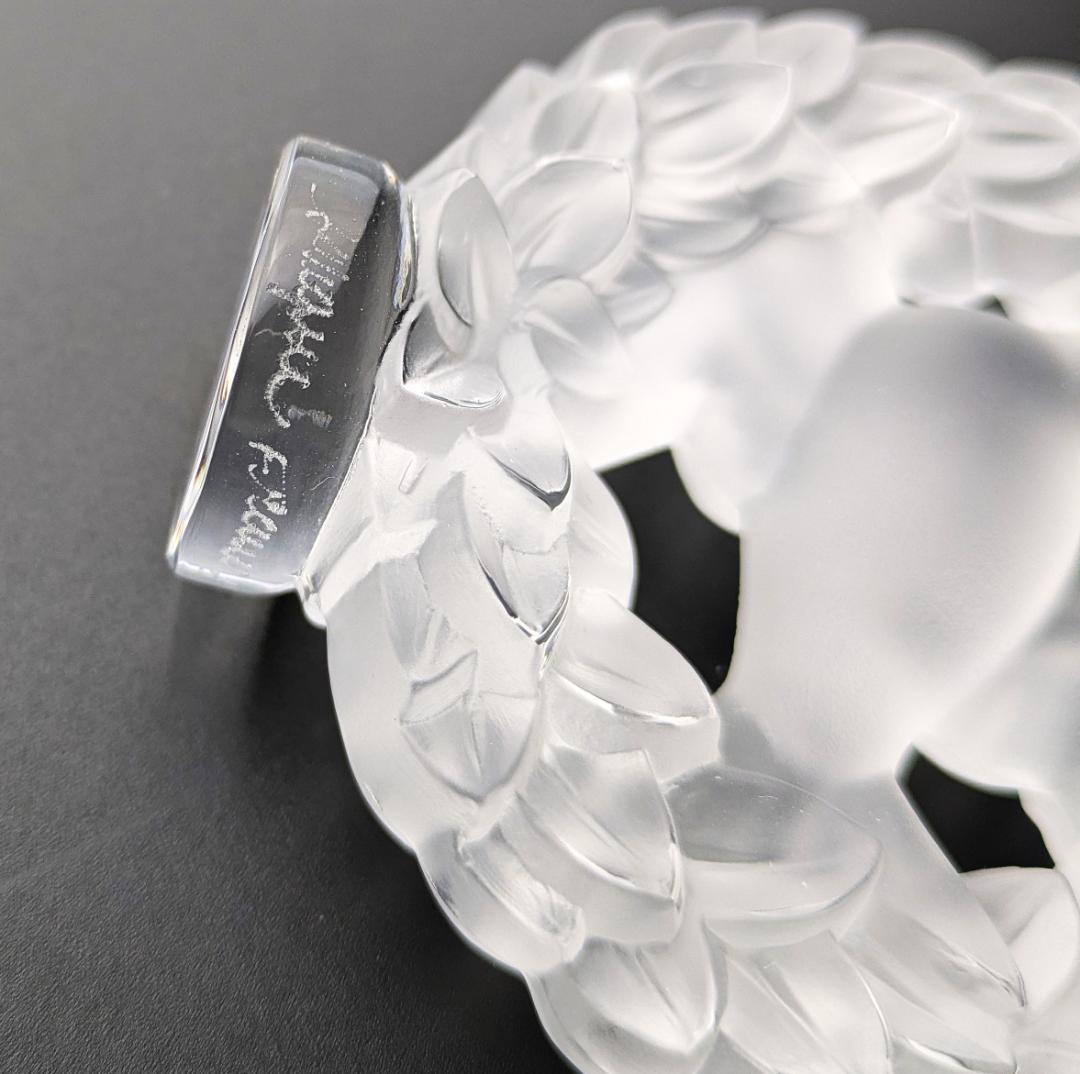 可愛い鳩さん★ラリック DOVE フロスト フィギュリン ペーパーウェイト