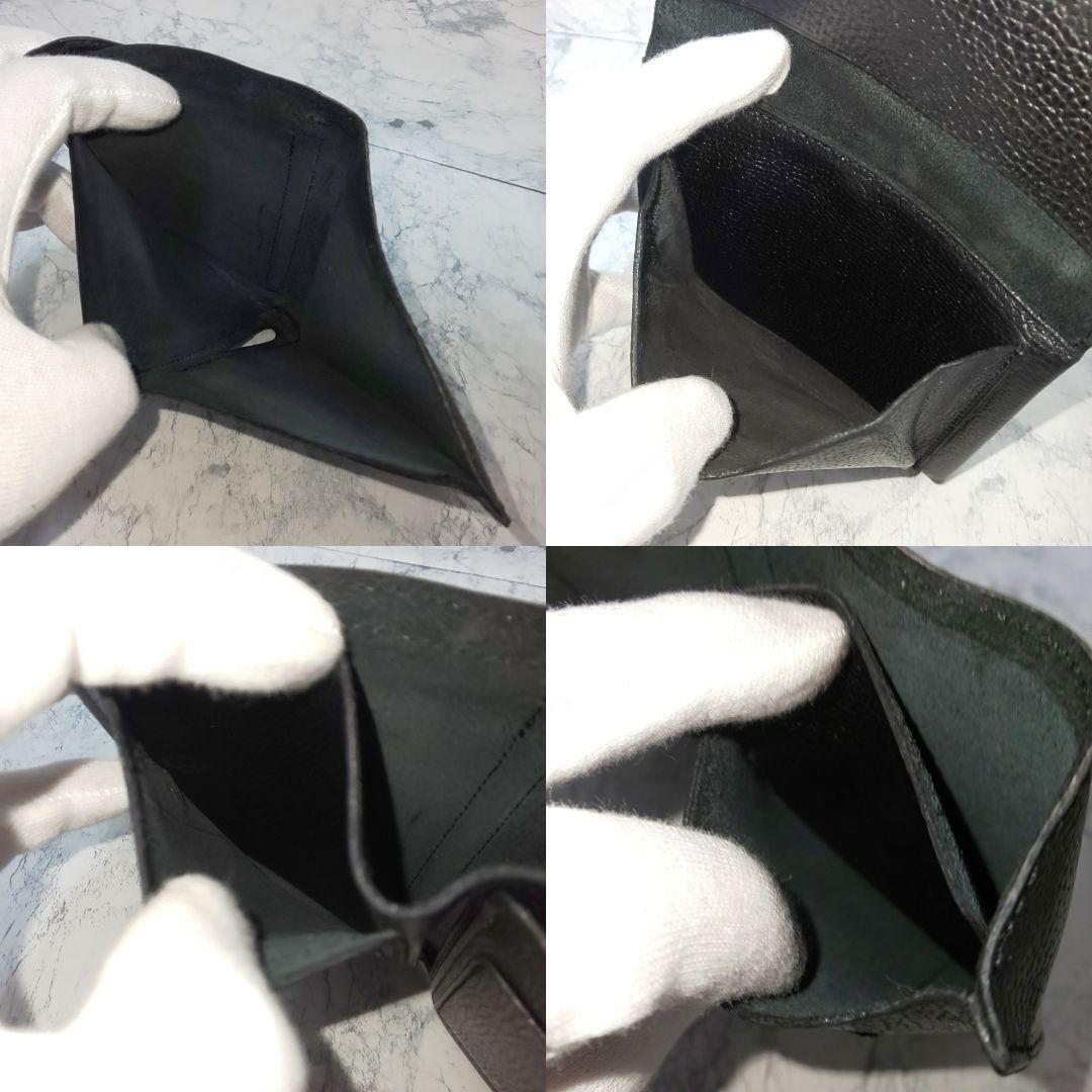 【極美品/希少】DELVAUX Dロゴ コンパクトウォレット シュリンクレザー