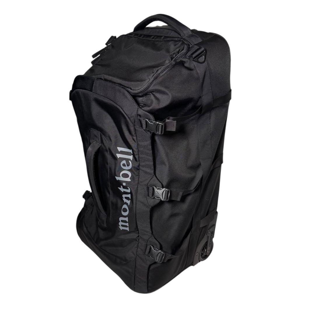 【美品】モンベル ウィーリーバッグ80L キャリーバック 旅行カバン ブラック