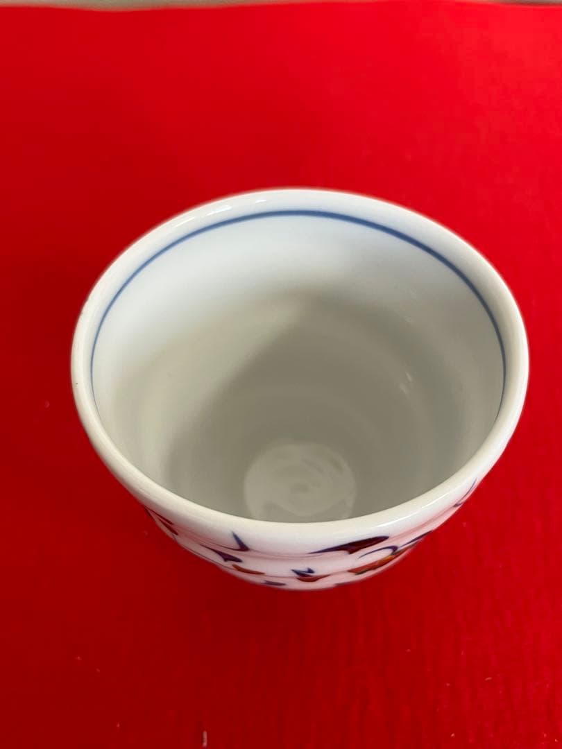 泰山 四代 武腰潤 草花繋ぎ 茶碗 碗 K362 共箱・共布・陶歴付き