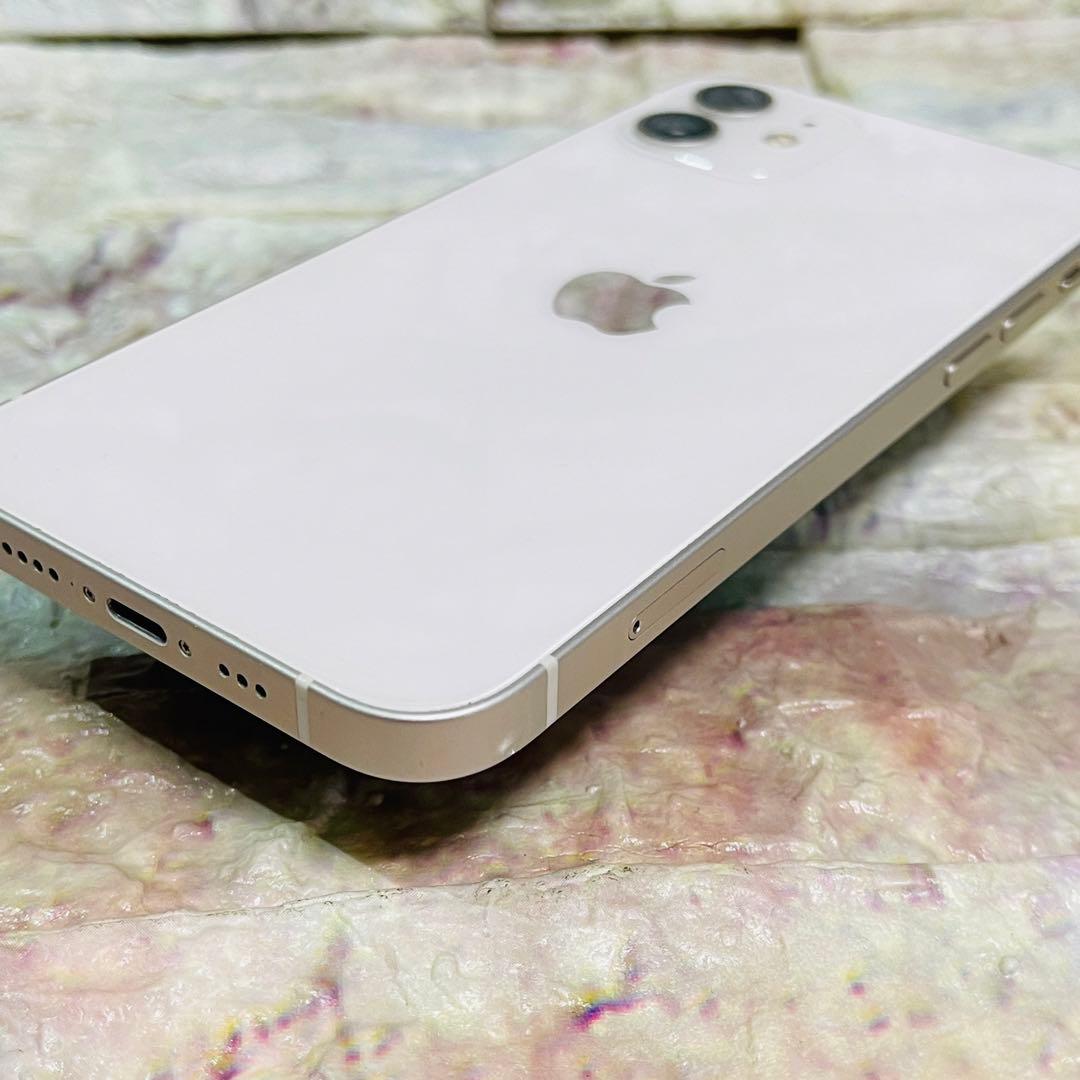 SIMフリー iPhone12 64GB ホワイト バッテリー新品