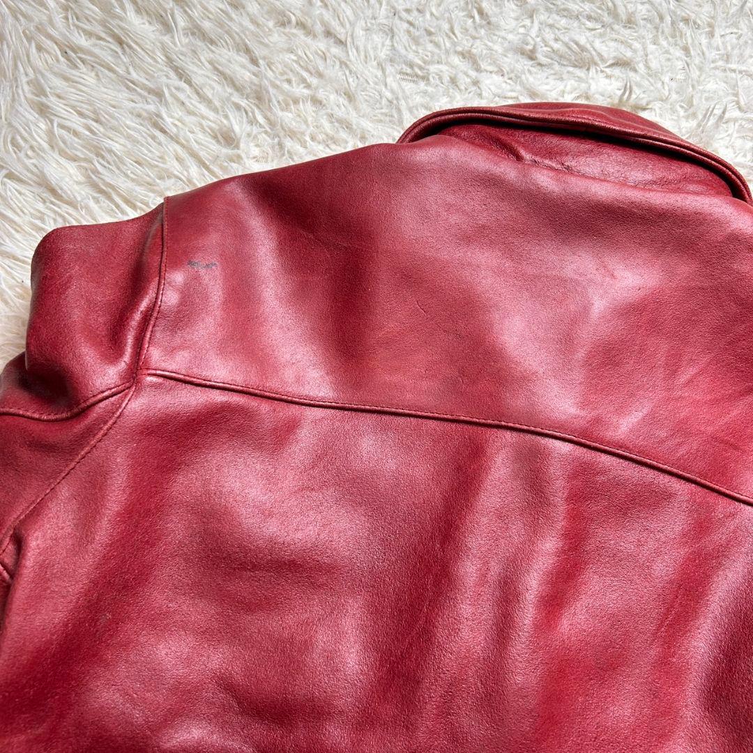 【極希少】 OLD GAP 90s Y2K 本革 レザー ジャケット ボルドー