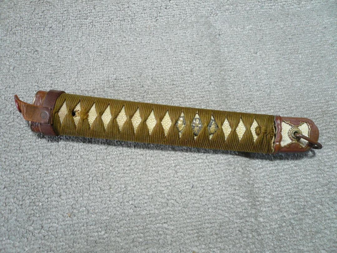 軍刀 柄 旧日本軍 刀装具 日本刀 士官 鮫皮 将校 儀礼刀 指揮刀 時代物