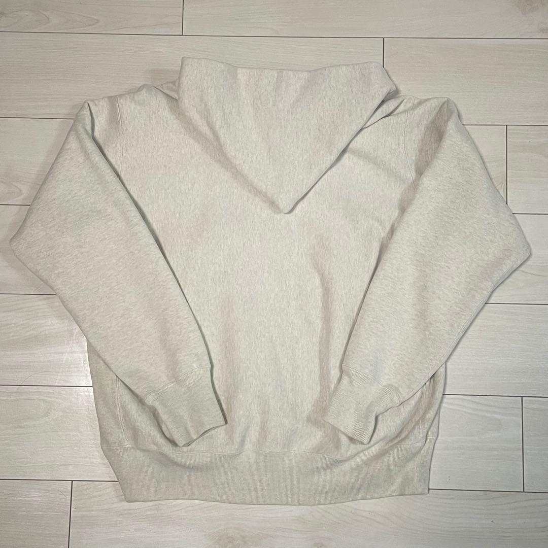 【25ss】A.PRESSE ハーフジップフーディ アイボリー