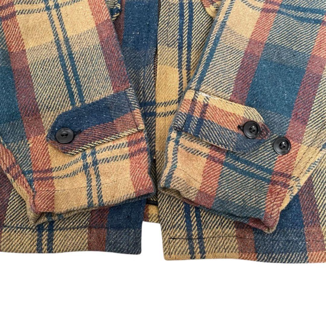 希少vintage60sSearsKingsRoadチェックウールジャケット古着