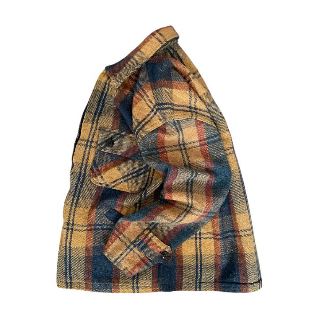 希少vintage60sSearsKingsRoadチェックウールジャケット古着