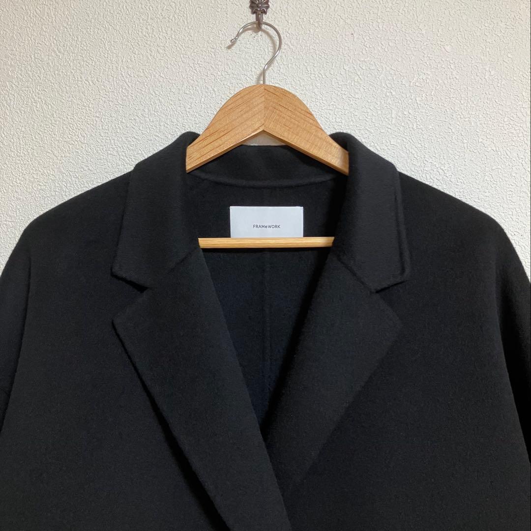 FRAMeWORK　ハミルトンリバーテーラードコート　ブラック　38