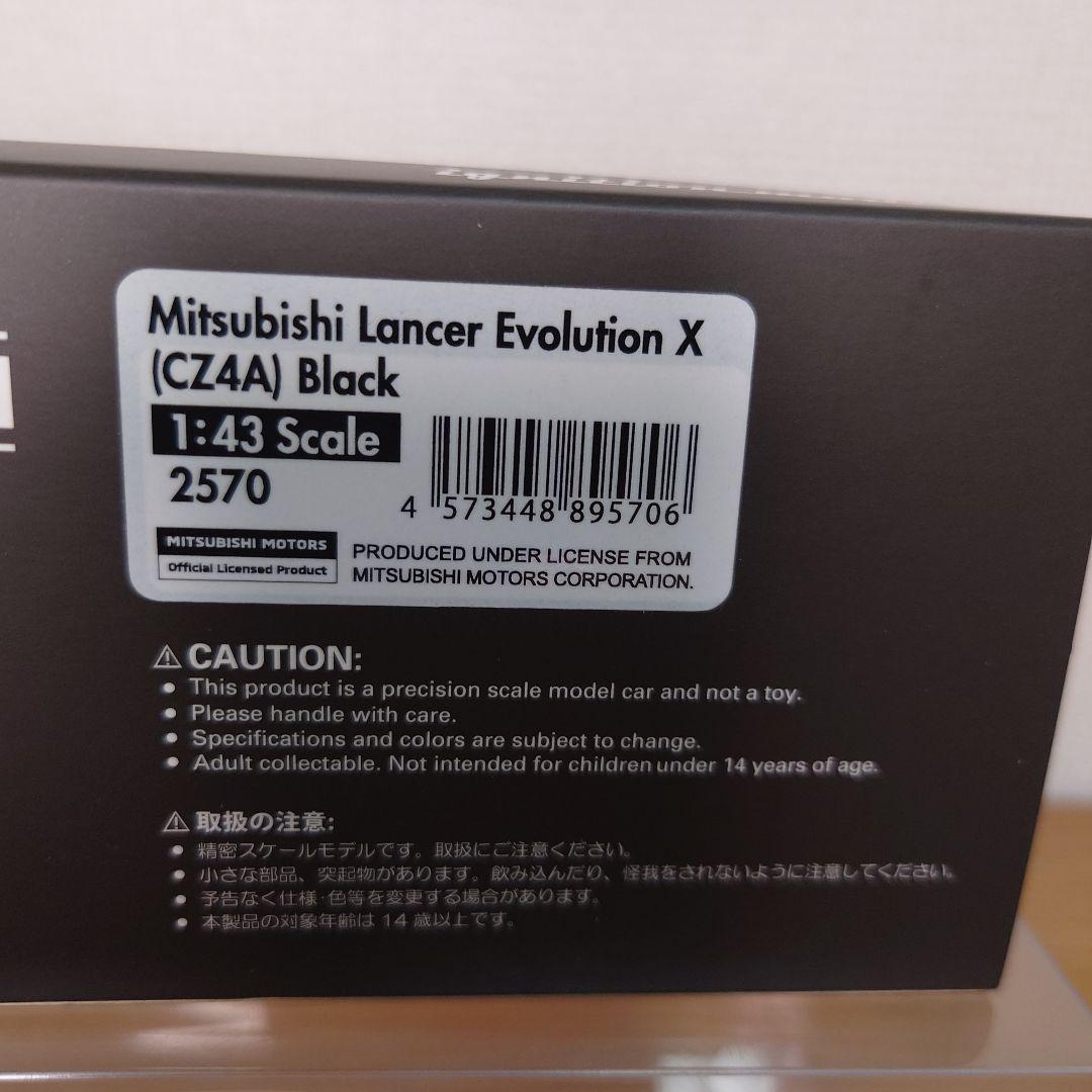 イグニッションモデル　1/43 三菱 ランサーエボリューションⅩ　ブラック