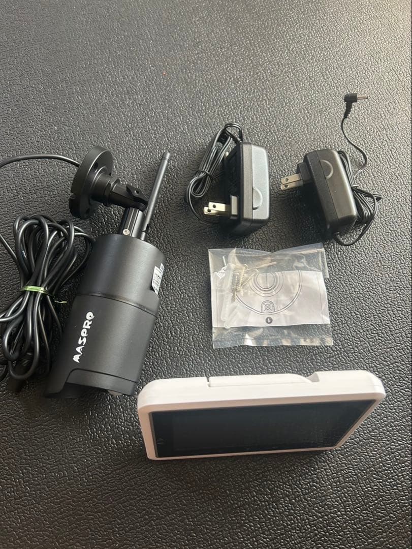 簡易動作確認　MASPRO モニター&ワイヤレスHDカメラセット