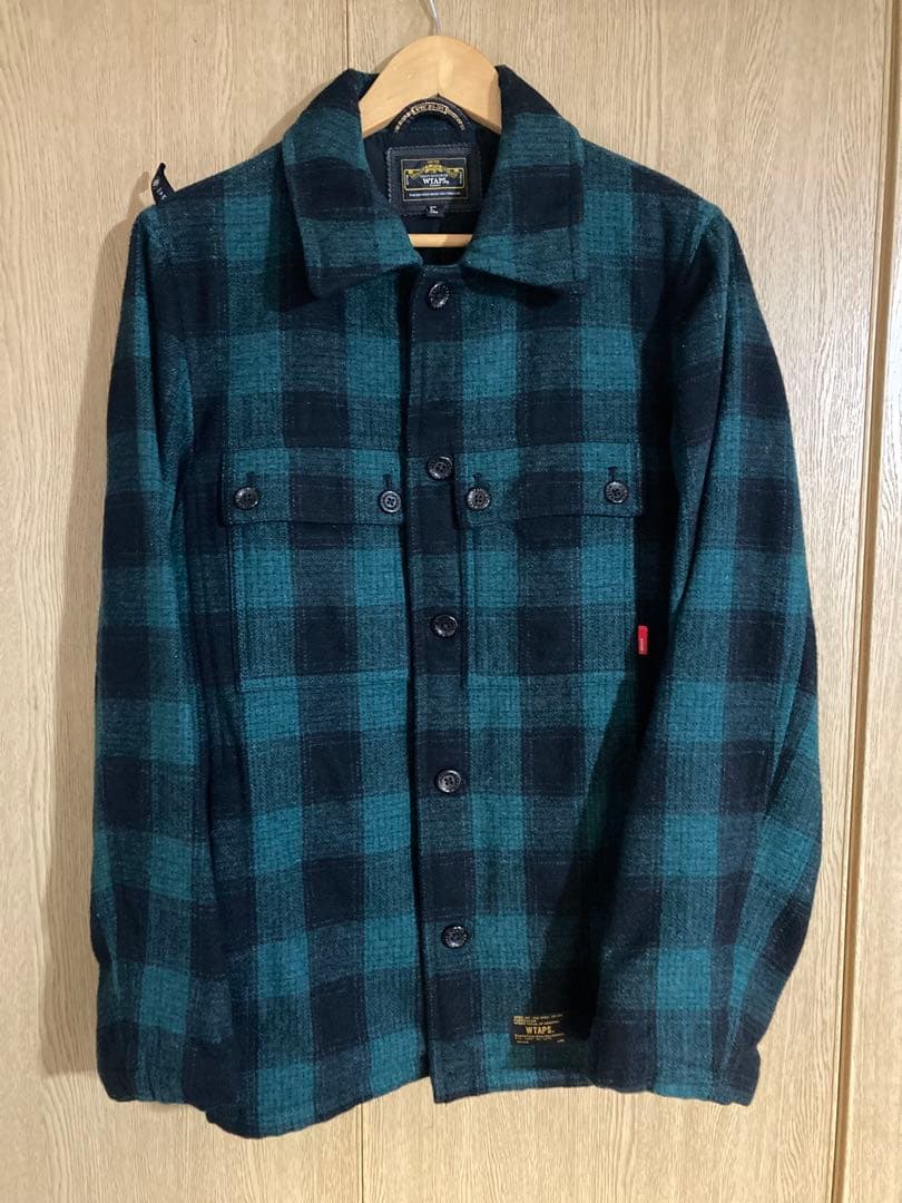 ゆういちです　ウールチェック ジャケット オンブレ Lサイズ