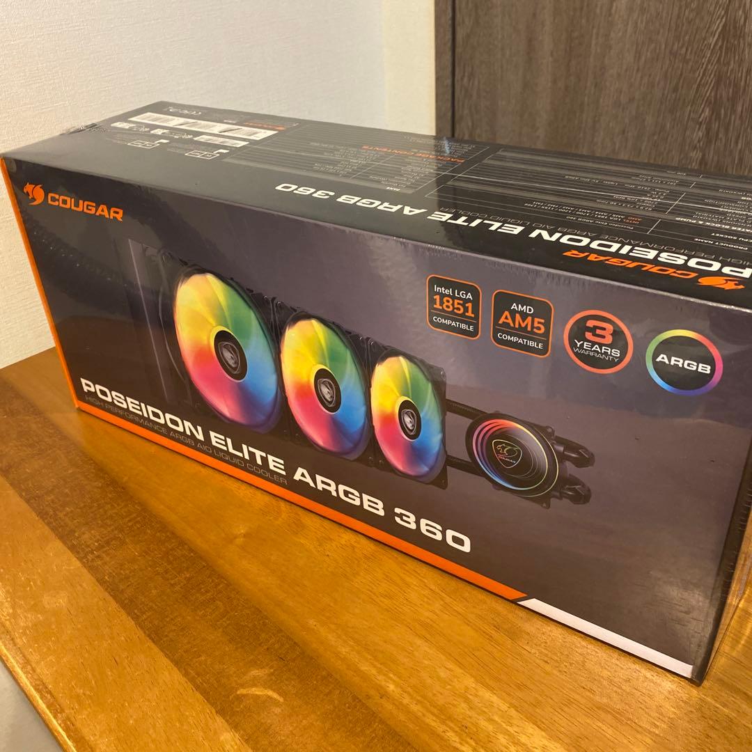 PC用ファン・クーラー COUGAR POSEIDON ELITE ARGB 360