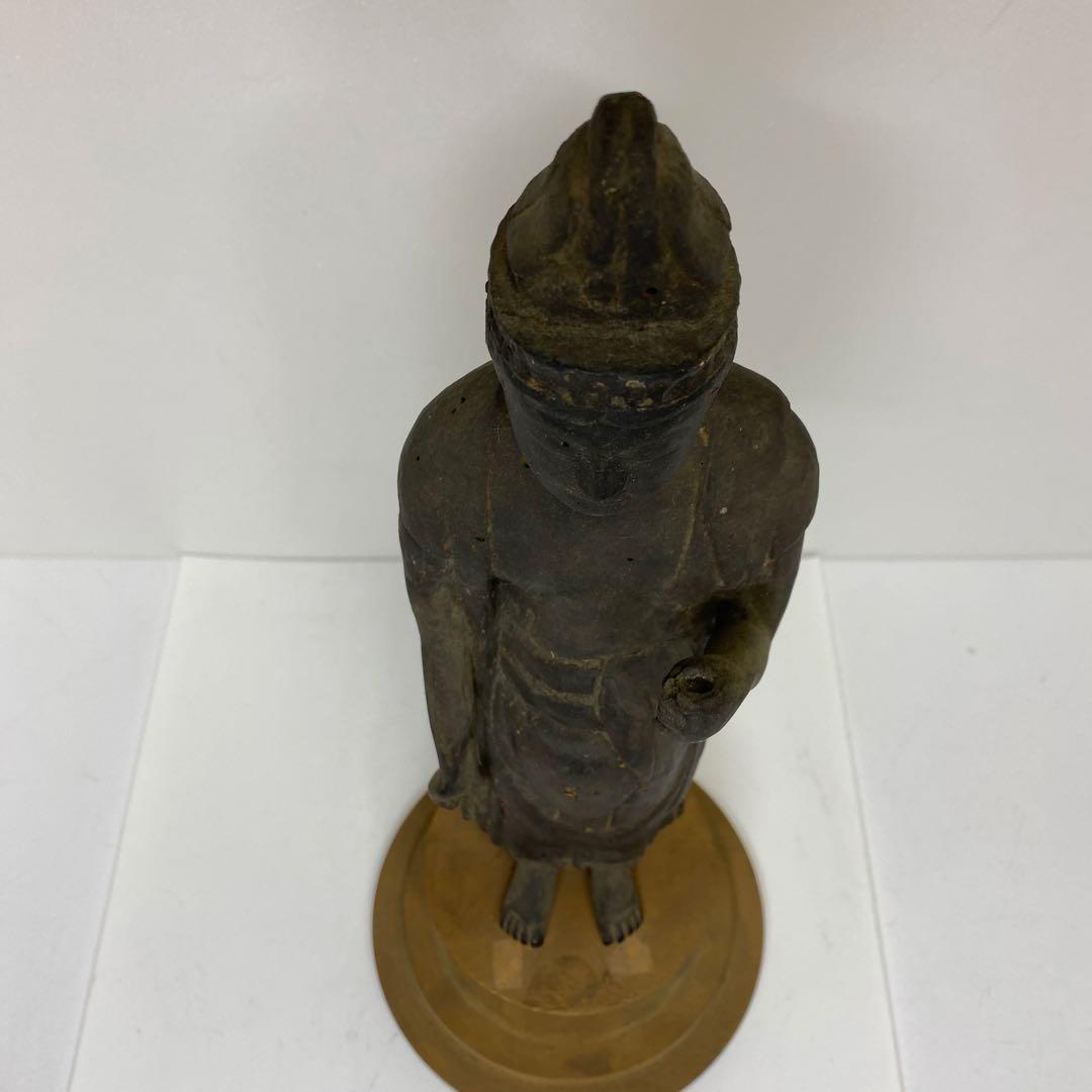 古代　江戸前期以前　木彫観音像　高さ約43㎝　トヒカカ　東さ8-0107☆2F