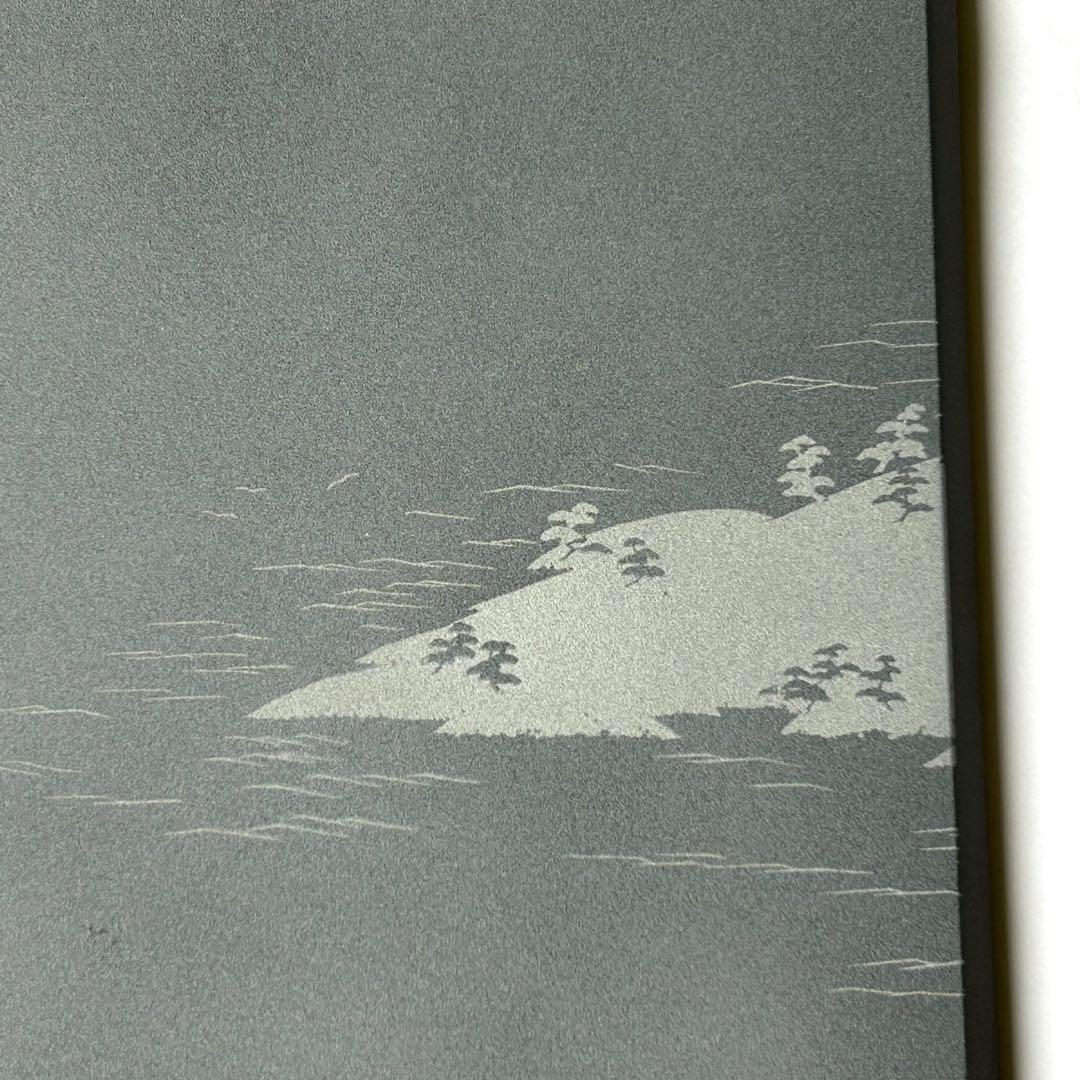 【未使用】アートパネル 現代版掛け軸 掛け軸 インテリア 利久 州浜 枯山水
