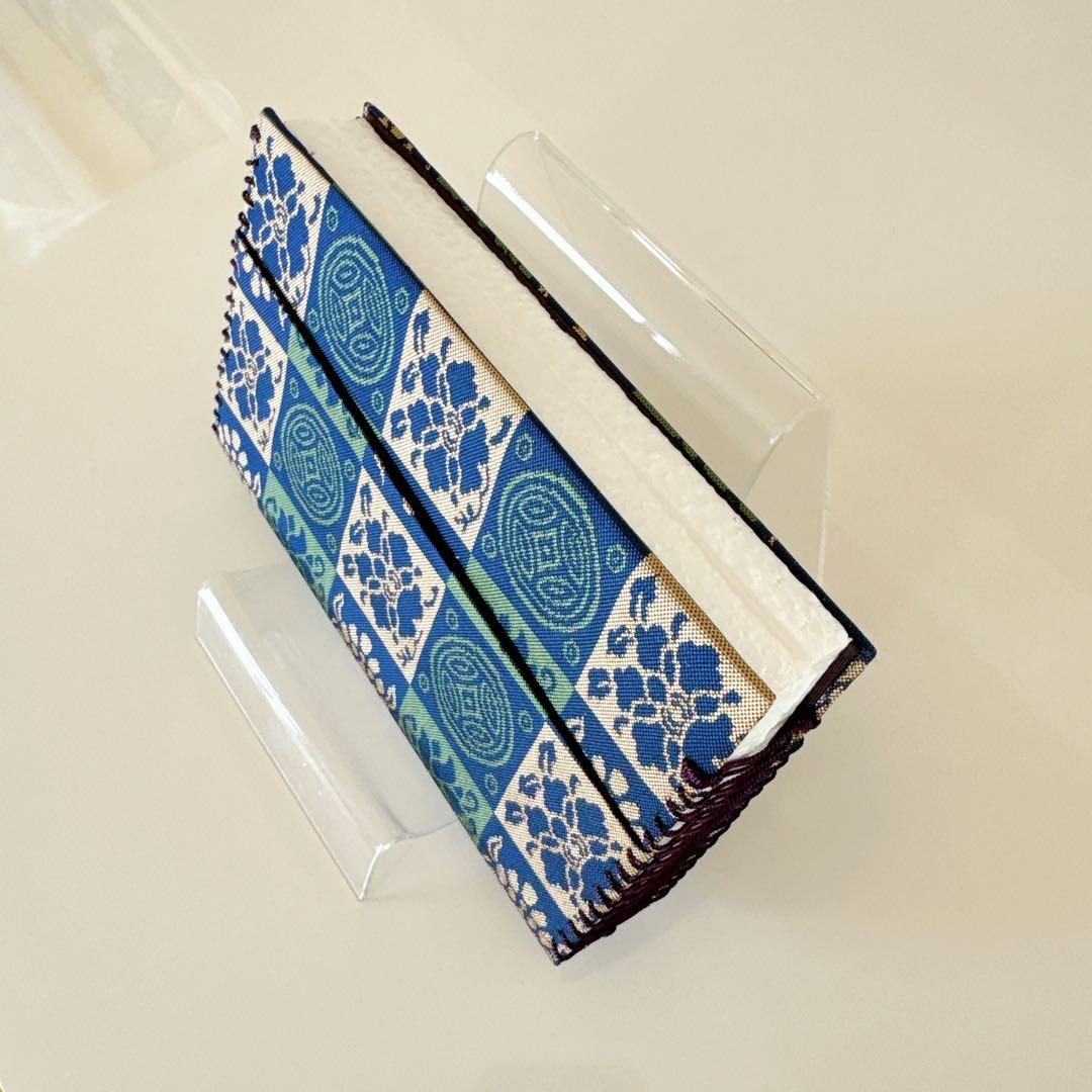 遠州緞子帛紗挟（紺）