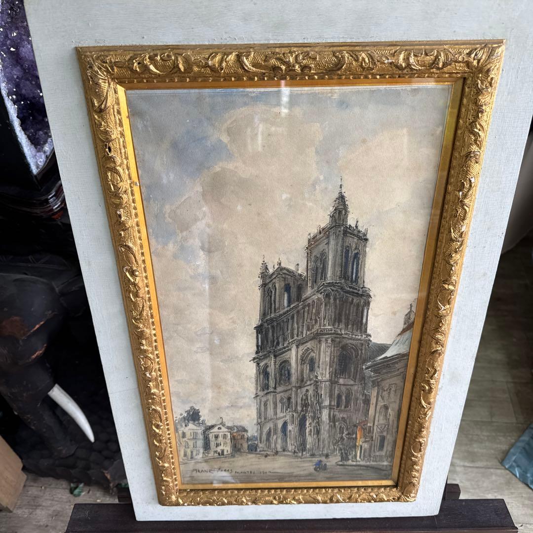 フランク.マイヤー.ボッグ　水彩　輸入　約90年