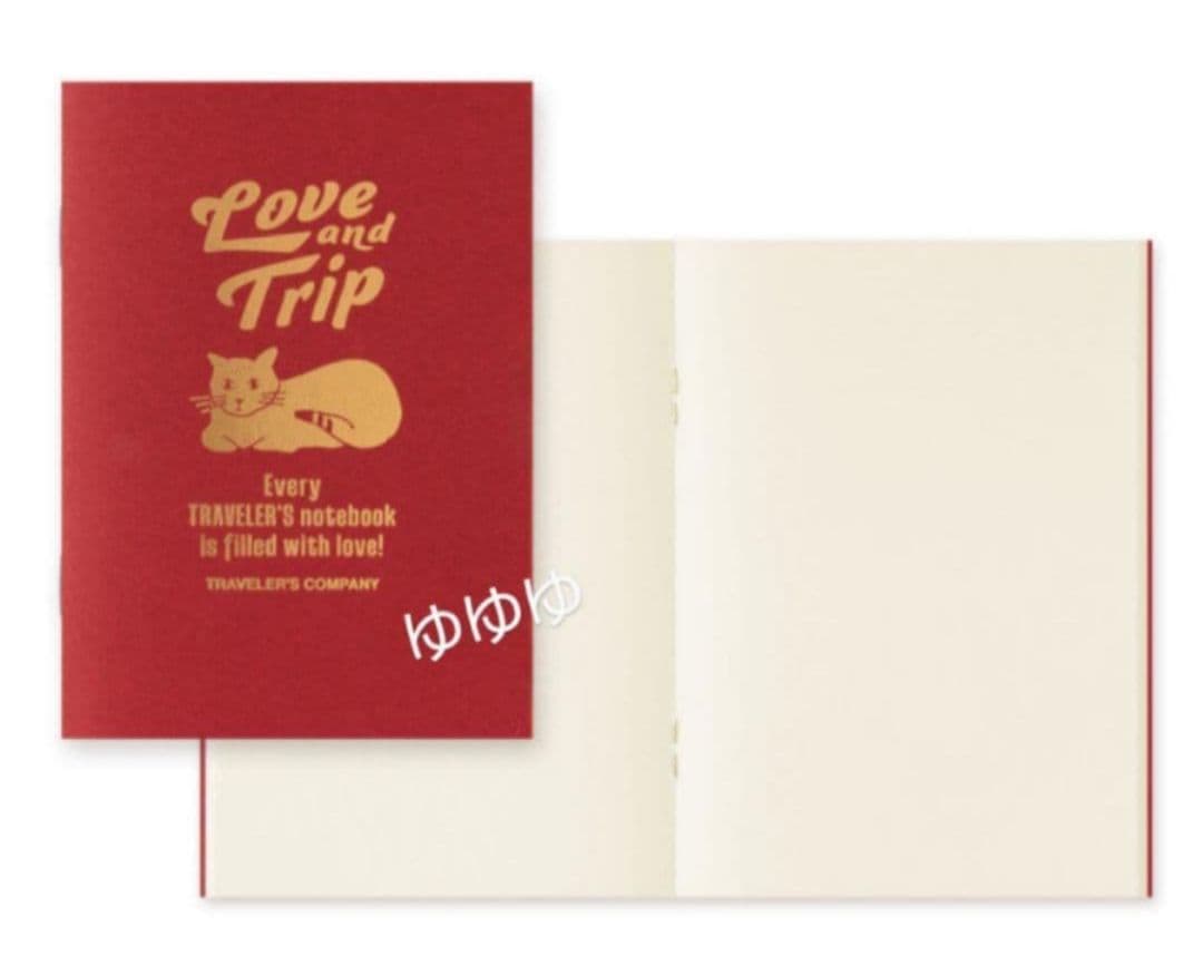 トラベラーズノート LOVE AND TRIP パスポートサイズ レッド 赤