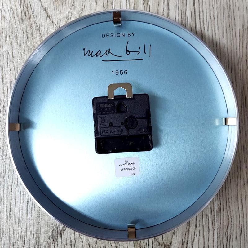 ユンハンス　JUNGHANS　掛け時計 　マックスビル　22mm　アラビア数字