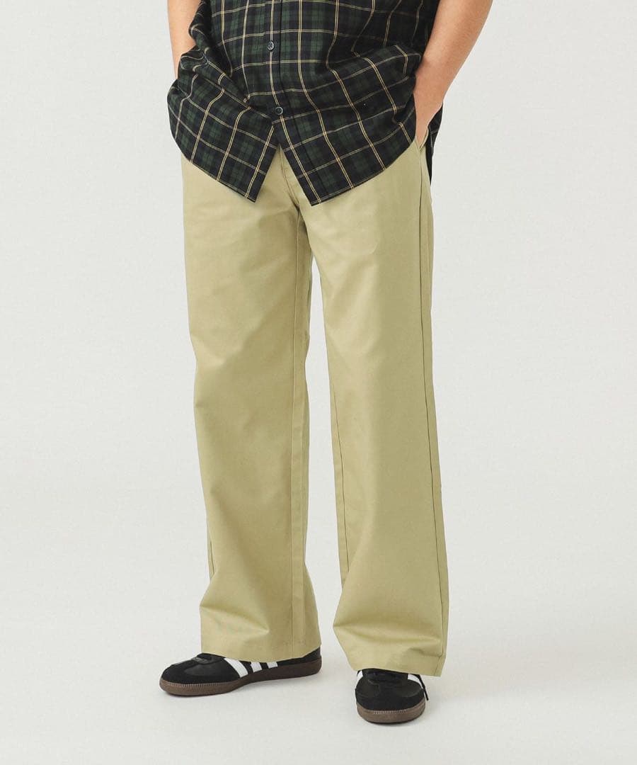 BEAMS別注 Dickies ワイドチノパンツ